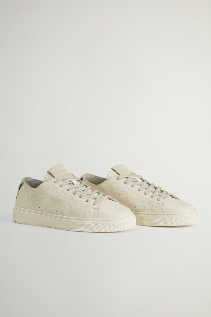 Cloud Court Tumbled Leather Sneakers (Blu) - Detail View 1