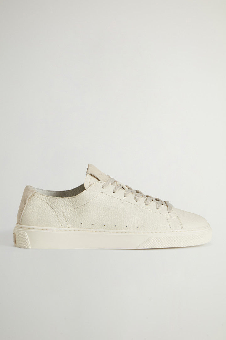 Cloud Court Tumbled Leather Sneakers (Blu) - Main View
