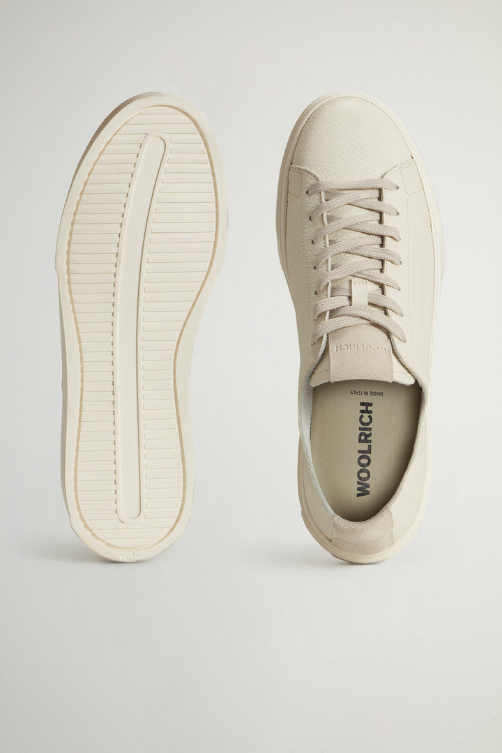 Cloud Court Tumbled Leather Sneakers (Blu) - Detail View 3