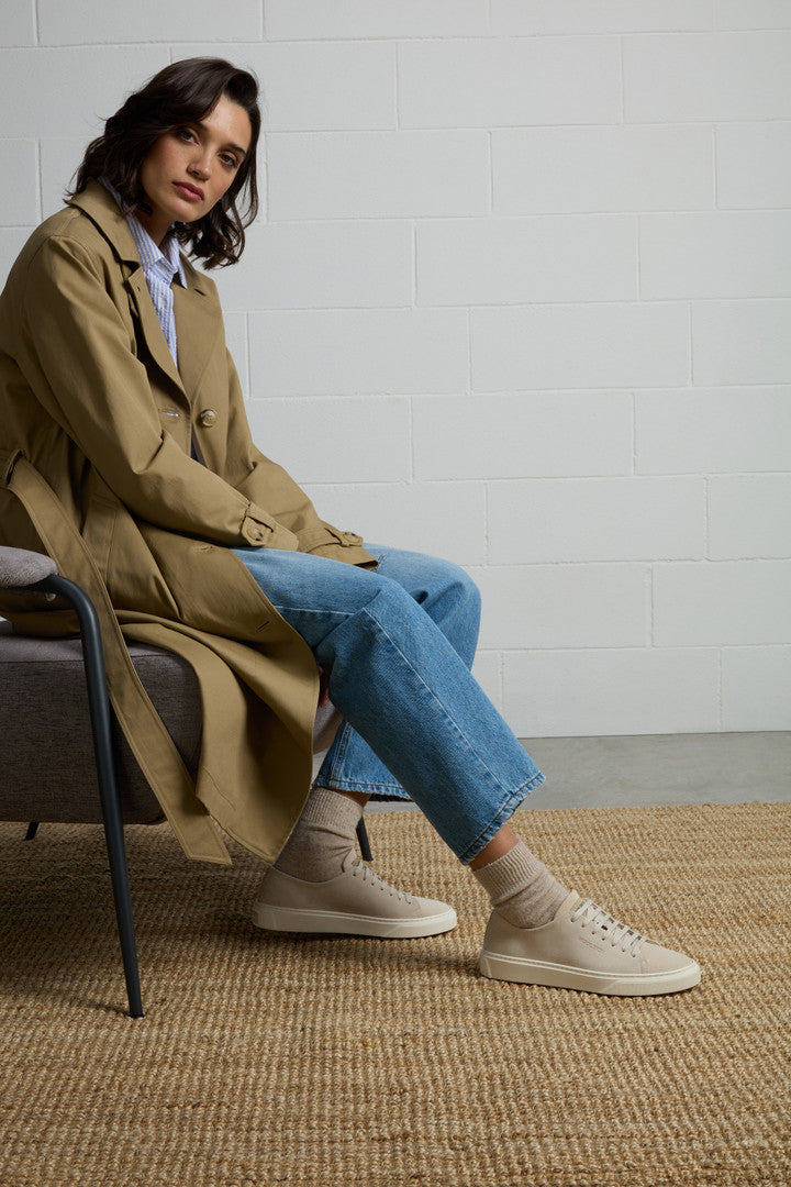 Cloud Court Suede Sneakers (Cream) - Detail View 6