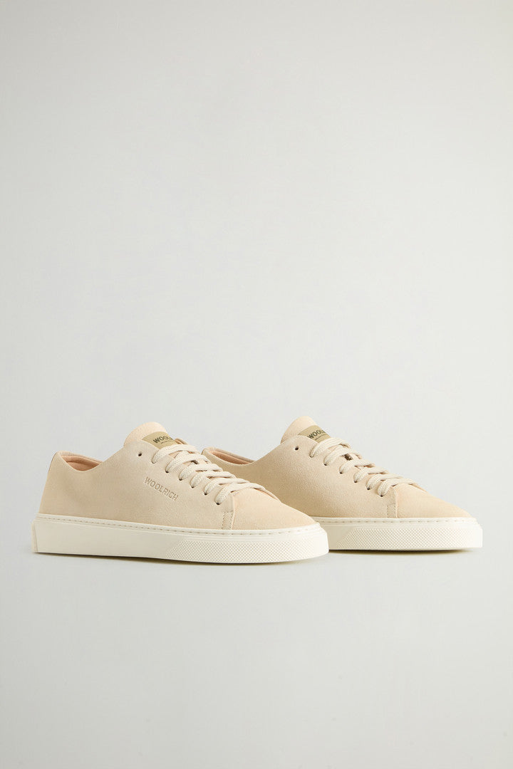 Cloud Court Suede Sneakers (Cream) - Detail View 1