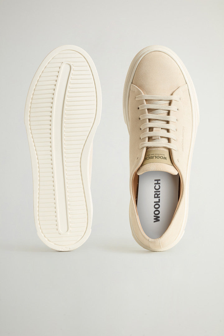 Cloud Court Suede Sneakers (Cream) - Detail View 3