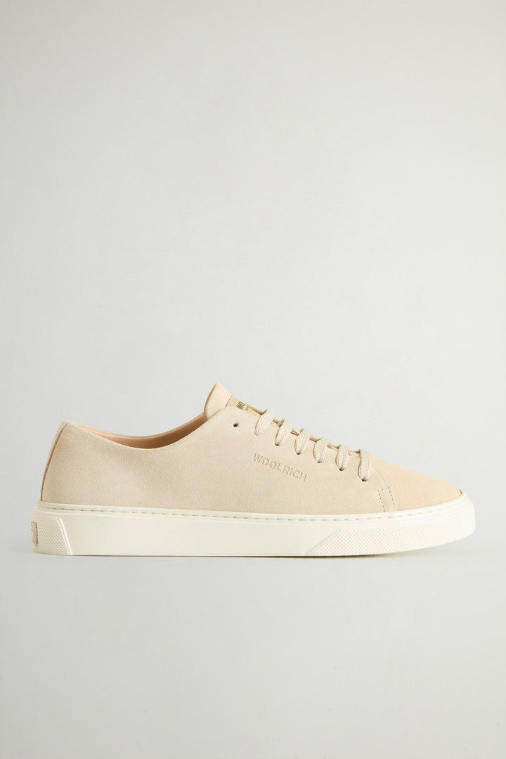 Cloud Court Suede Sneakers (Cream) - Main View