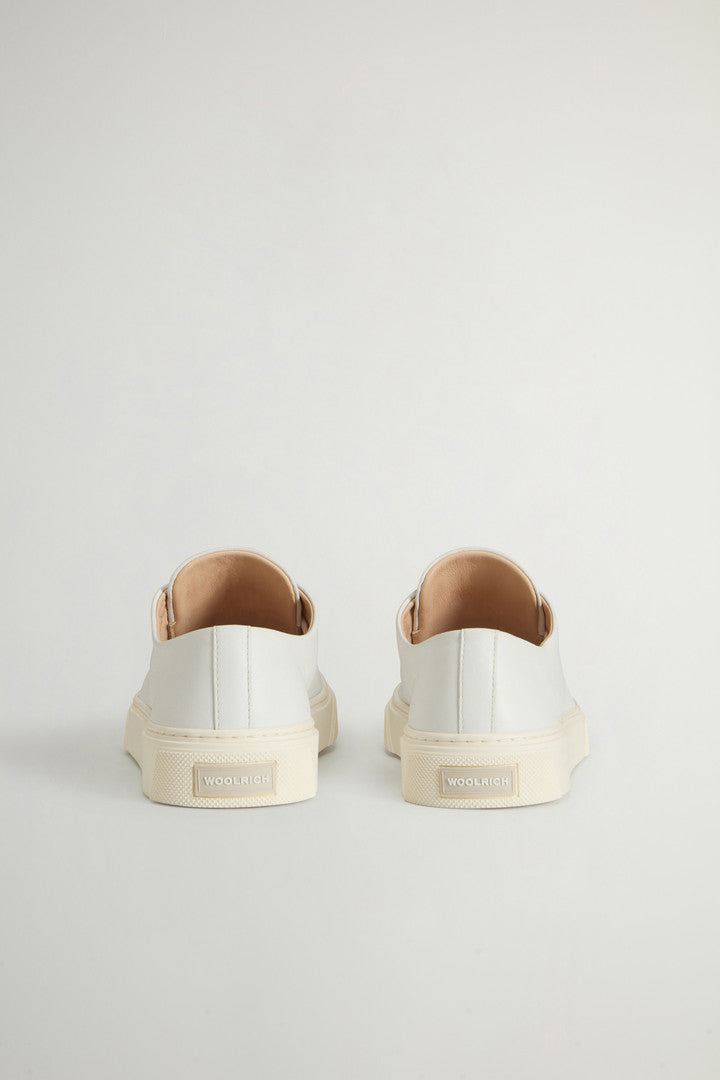 Cloud Court Nappa Leather Sneakers (White) - Detail View 2