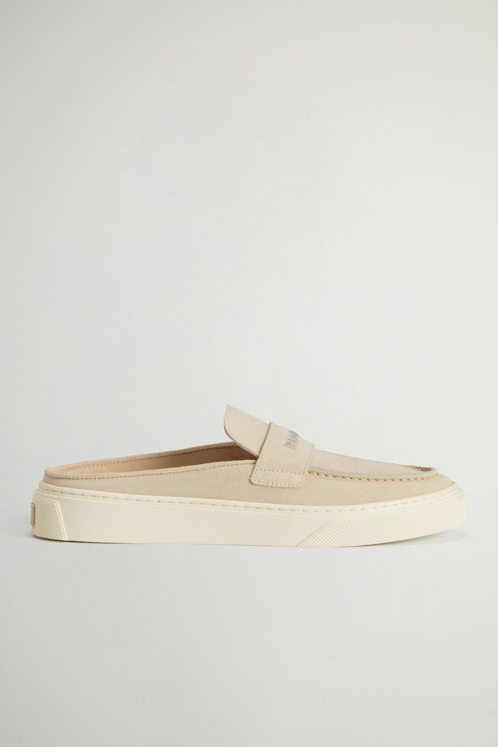 Suede Mules (Cream) - Main View