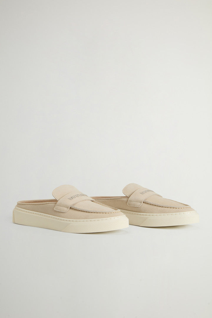 Suede Mules (Cream) - Detail View 1