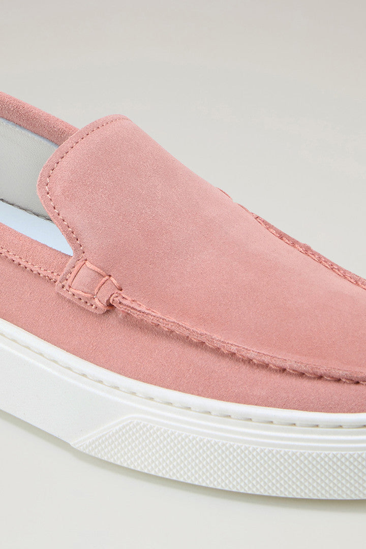 Suede Slip-on Loafers (Beige) - Detail View 5