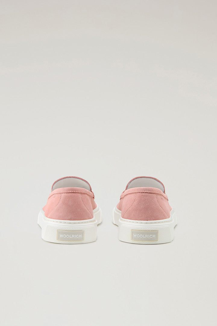 Suede Slip-on Loafers (Pink) - Detail View 3