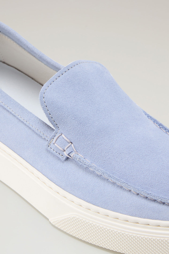 Suede Slip-on Loafers (Pink) - Detail View 8
