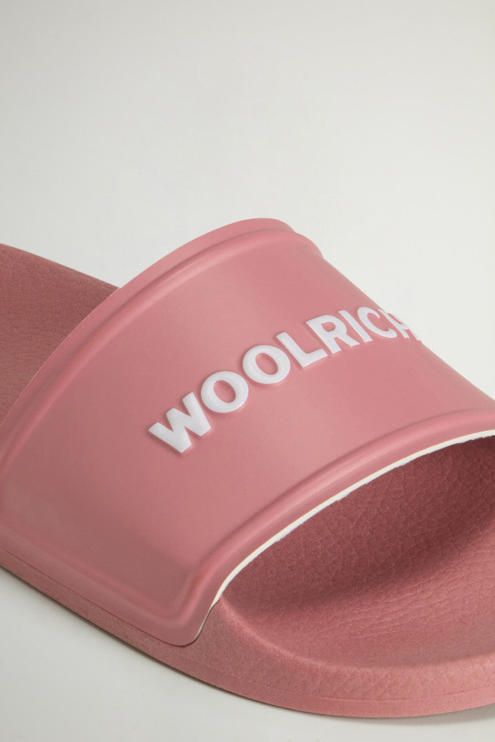 Rubber Slide Sandals (Off White) - Detail View 4