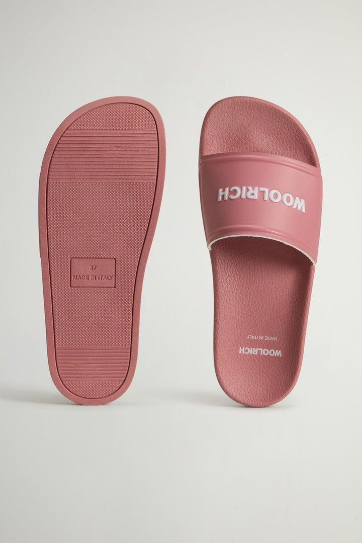 Rubber Slide Sandals (Off White) - Detail View 3