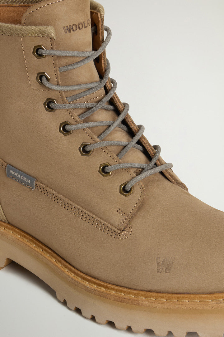 Main Combat Boots in Suede (Taupe) - Detail View 4