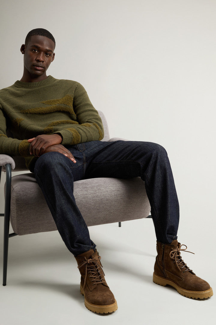 Main Combat Boots in Suede with grain effect (Dark Brown) - Detail View 6