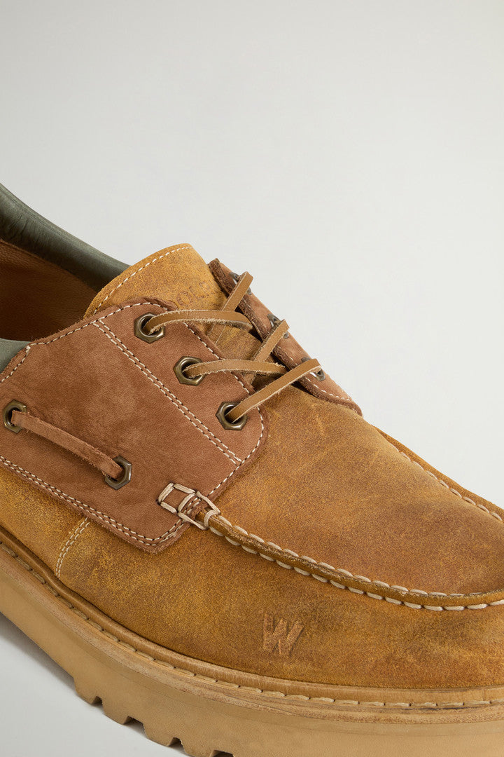 Rock Loafers in Suede and Nubuck (Cuoio Cuoio) - Detail View 4