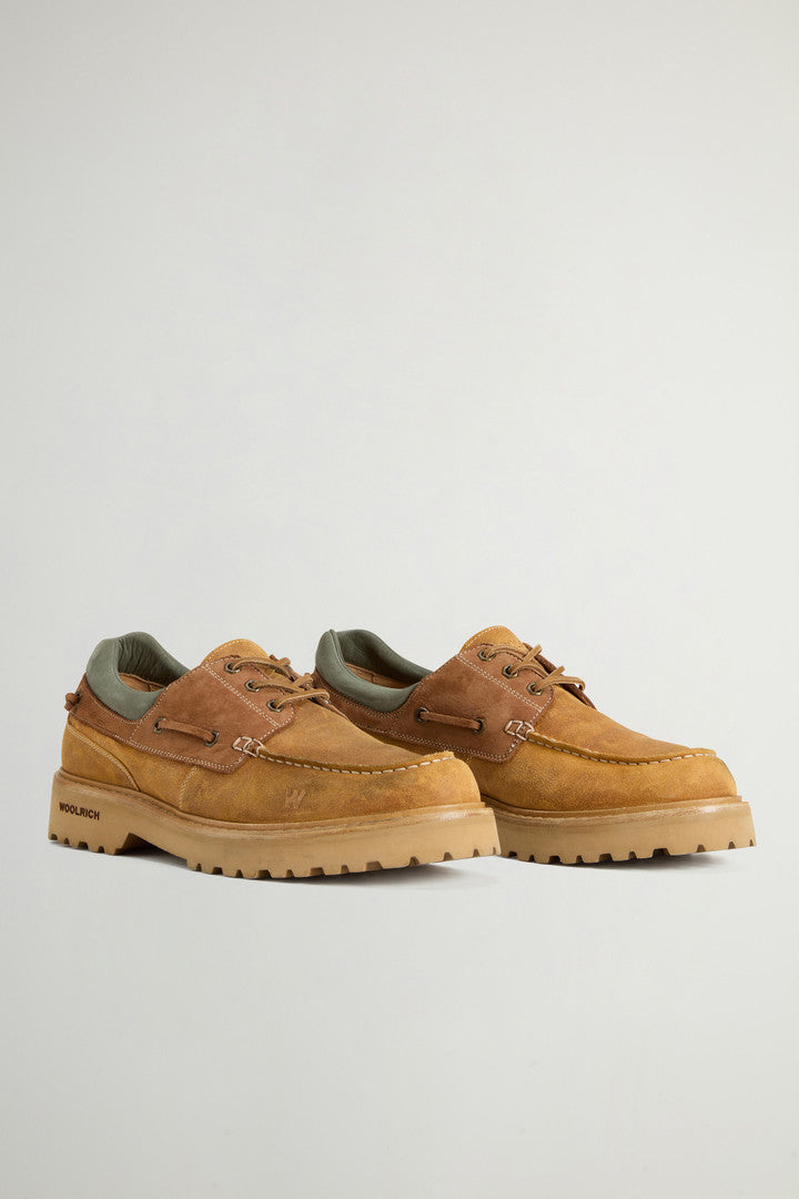 Rock Loafers in Suede and Nubuck (Cuoio Cuoio) - Detail View 1