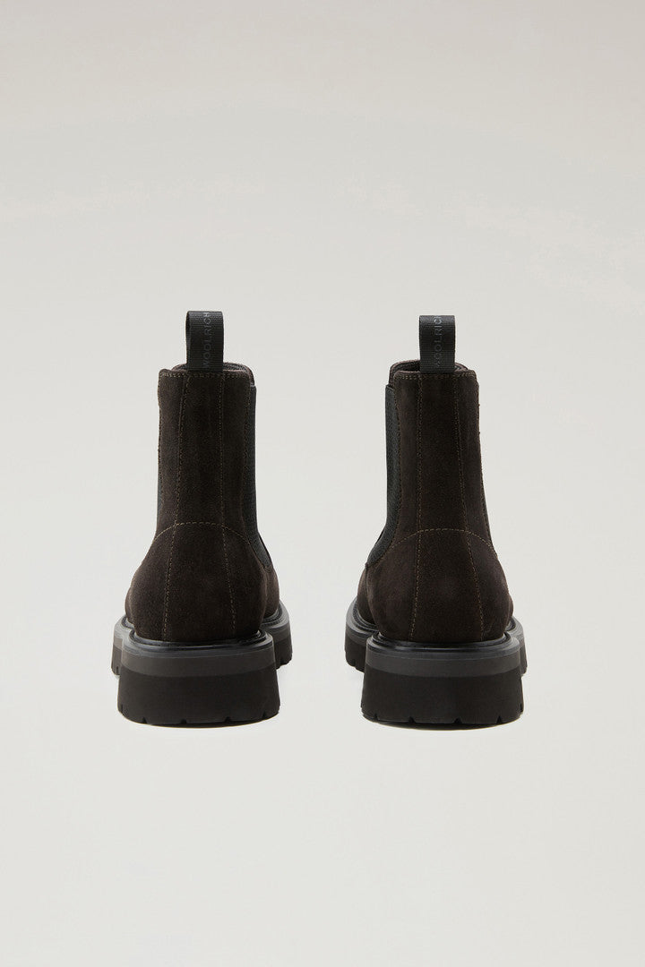 New City Chelsea Boots in Suede (Dark Brown) - Detail View 3