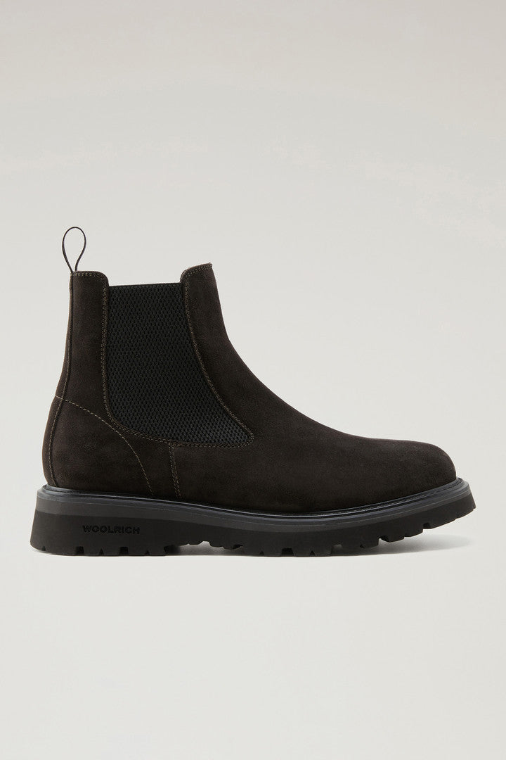 New City Chelsea Boots in Suede (Dark Brown) - Detail View 1