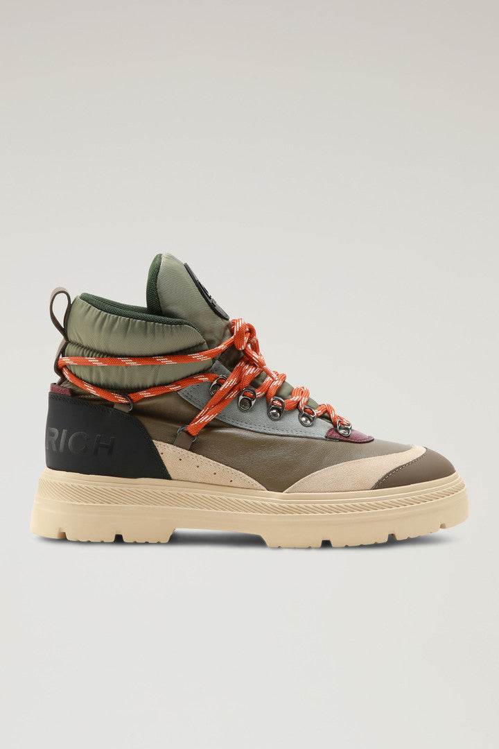 Retro Hiking Boots (Green Green) - Main View