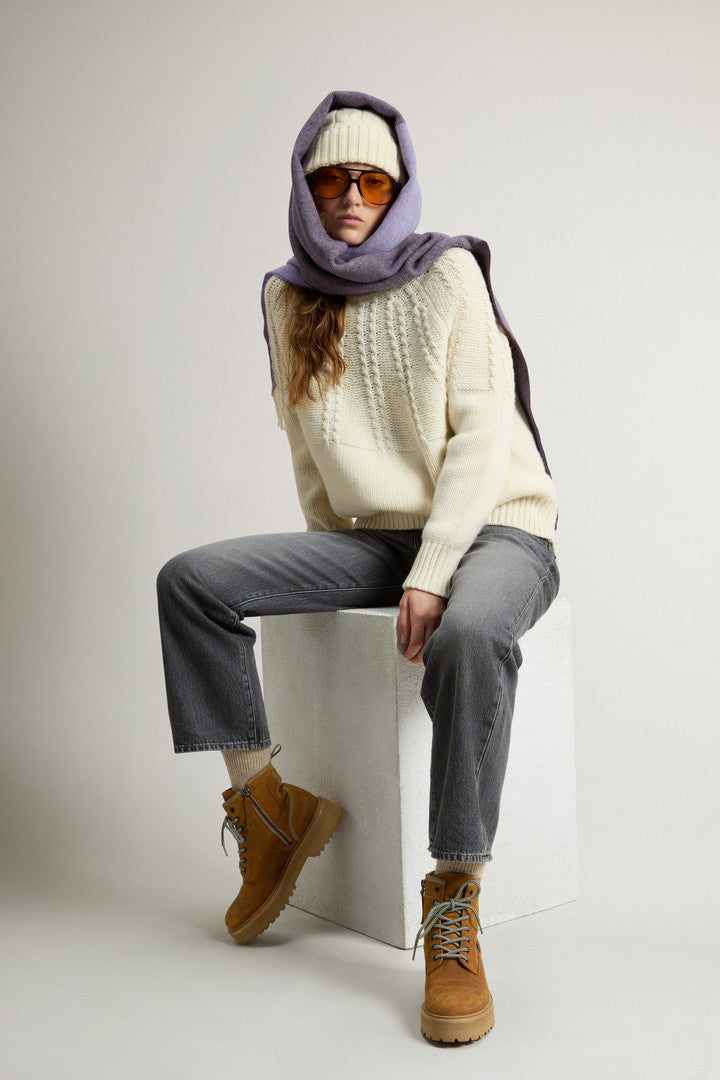 Main Combat Boots in Brushed Suede (Cuoio) - Detail View 6