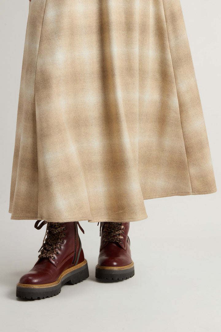 Main Combat Boots in Leather (Bordeaux) - Detail View 5
